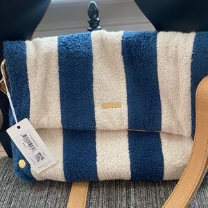 Hammitt VIP, large cabana stripe new with tag cross body bag $375